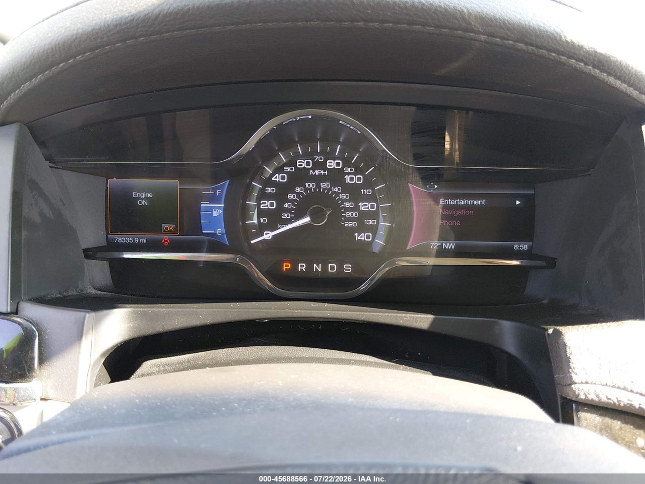 1LNHL9DK8EG****** · 2014 LINCOLN MKS   · 7/11