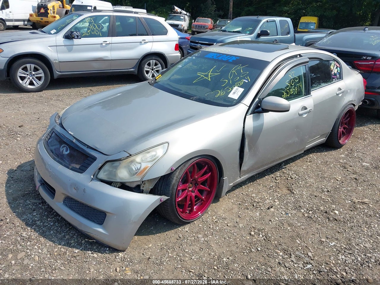 JNKBV61F28M****** · 2008 INFINITI G35X   · 2/10