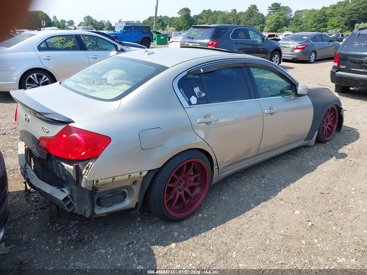 JNKBV61F28M****** · 2008 INFINITI G35X   · 4/10