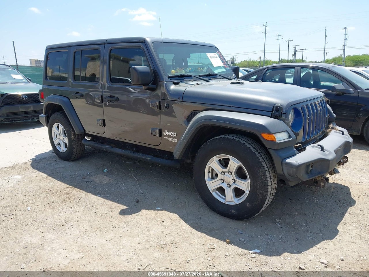 1C4HJXDG2JW****** · 2018 JEEP WRANGLER UNLIMITED SPORT S 4X4