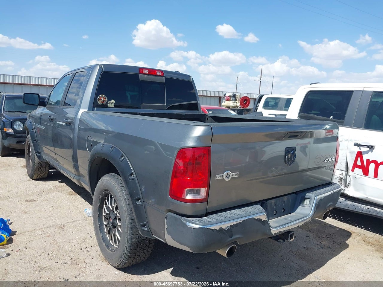 1C6RD7GT8CS****** · 2012 RAM 1500 LONE STAR · 3/11