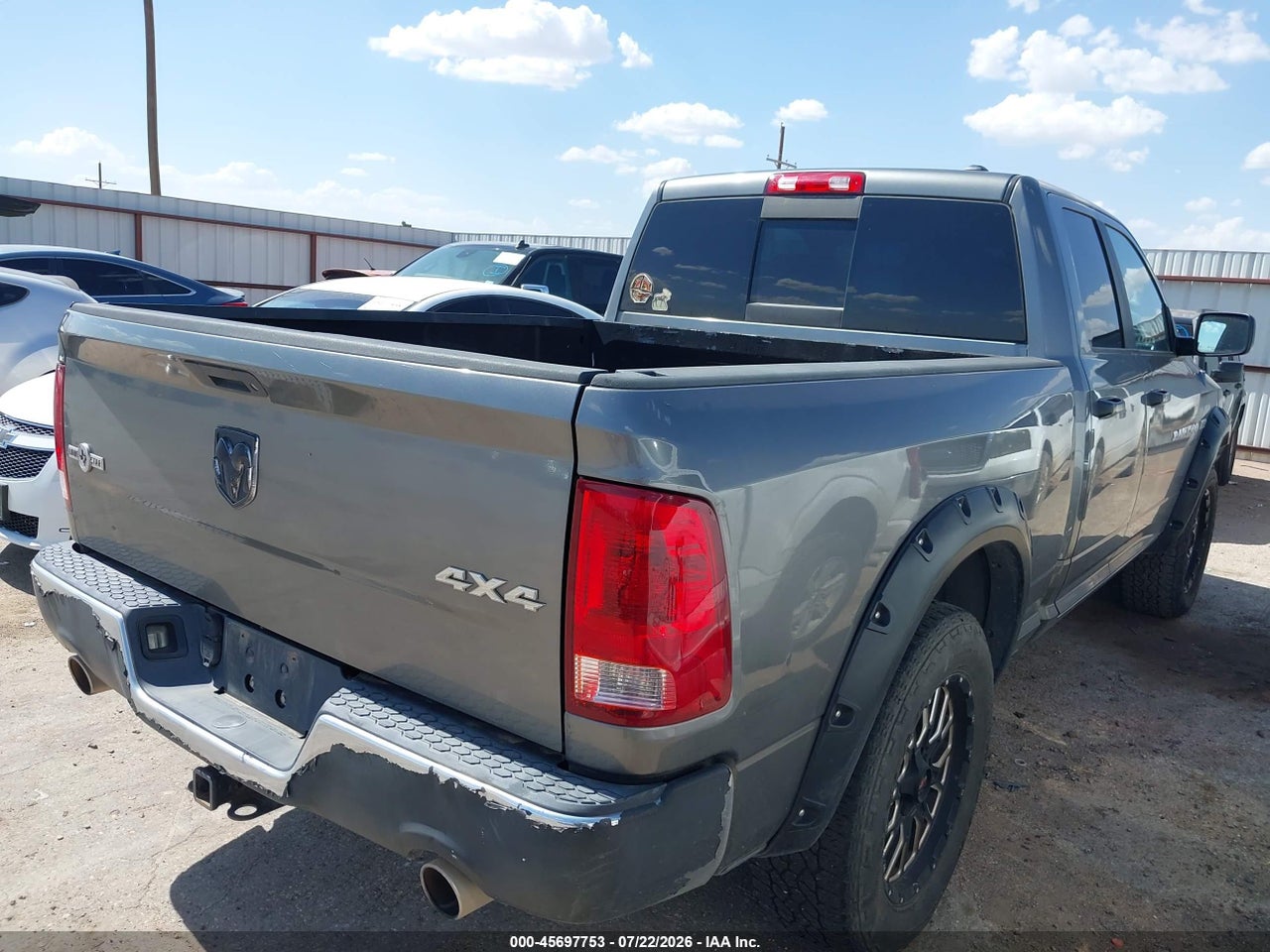 1C6RD7GT8CS****** · 2012 RAM 1500 LONE STAR · 4/11