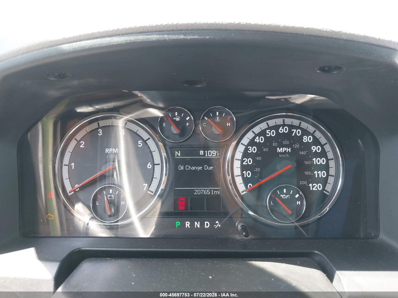 1C6RD7GT8CS****** · 2012 RAM 1500 LONE STAR · 7/11