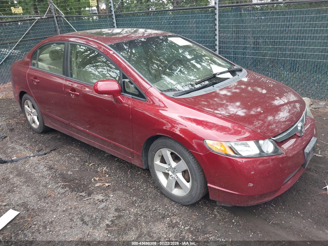 1HGFA16868L****** · 2008 HONDA CIVIC EX