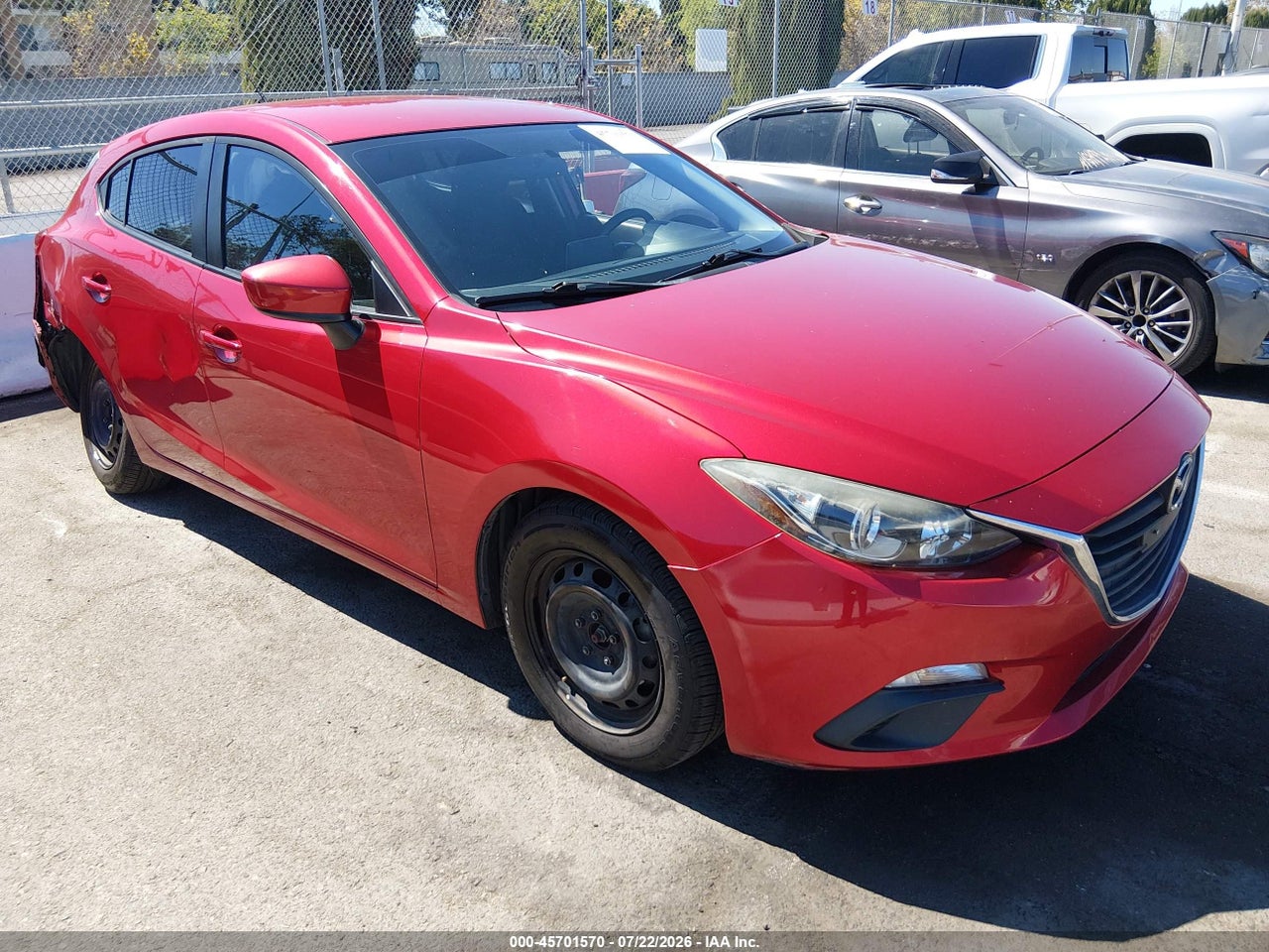 JM1BM1J78G1****** · 2016 MAZDA MAZDA3 I SPORT