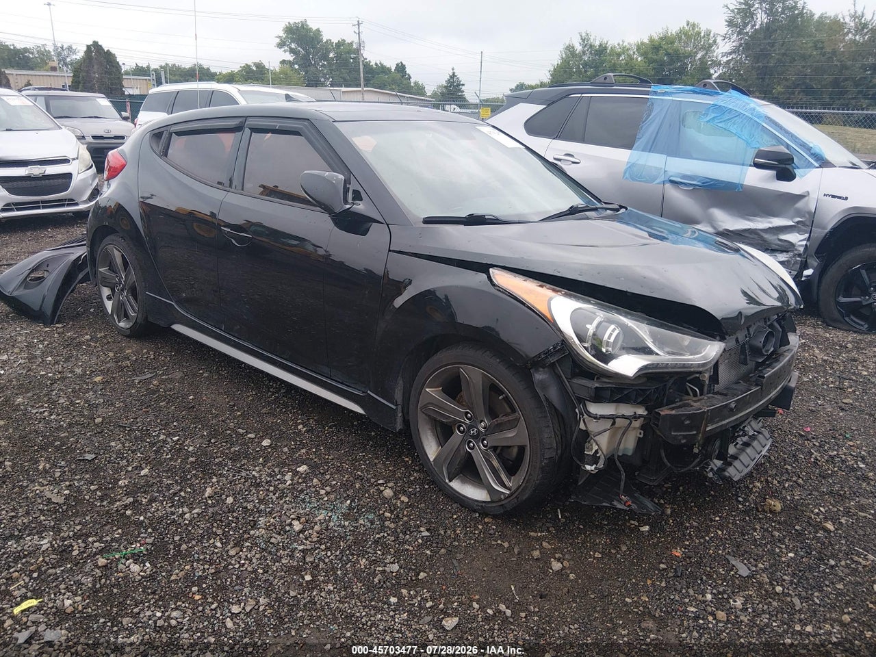 KMHTC6AE9DU****** · 2013 HYUNDAI VELOSTER TURBO W/BLUE