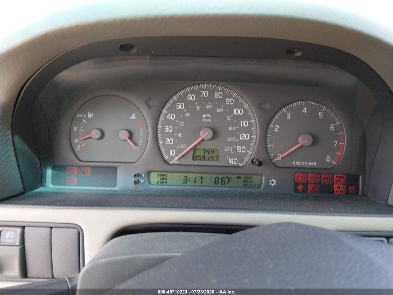 YV1NK56D9XJ****** · 1999 VOLVO C70 LT · 7/11