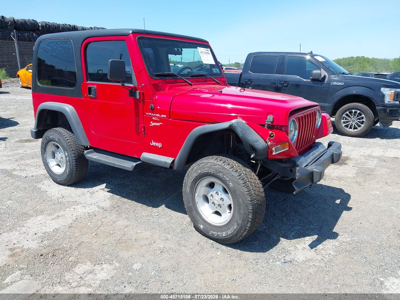 1J4FA49S6YP****** · 2000 JEEP WRANGLER SPORT
