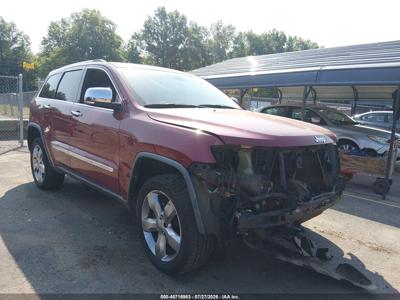 1C4RJFCGXCC****** · 2012 JEEP GRAND CHEROKEE OVERLAND