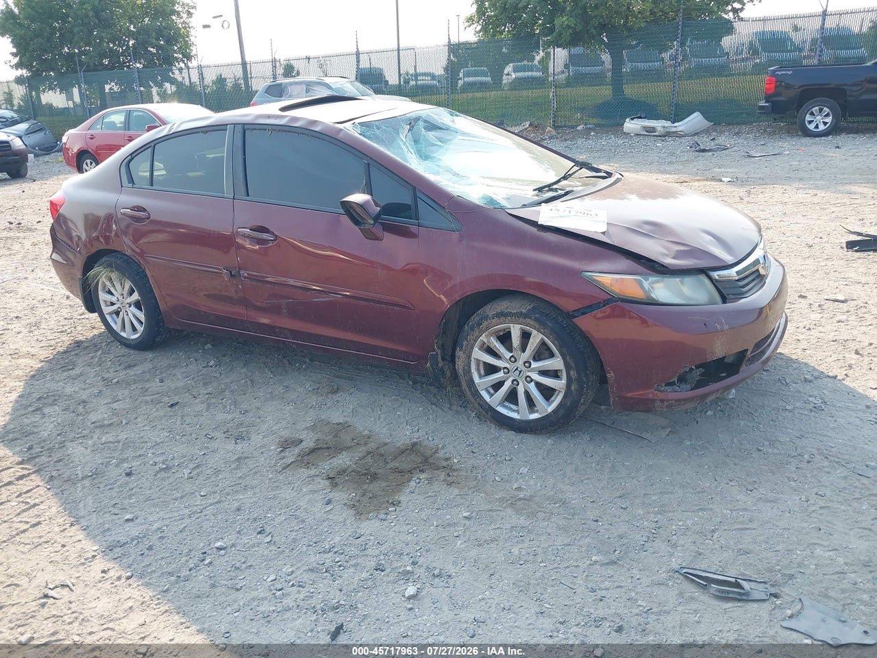 2HGFB2F87CH****** · 2012 HONDA CIVIC EX