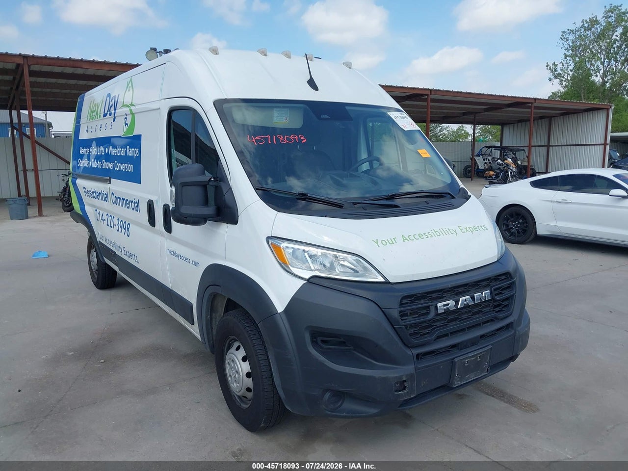 2023 RAM PROMASTER 2500 HIGH ROOF 159 WB