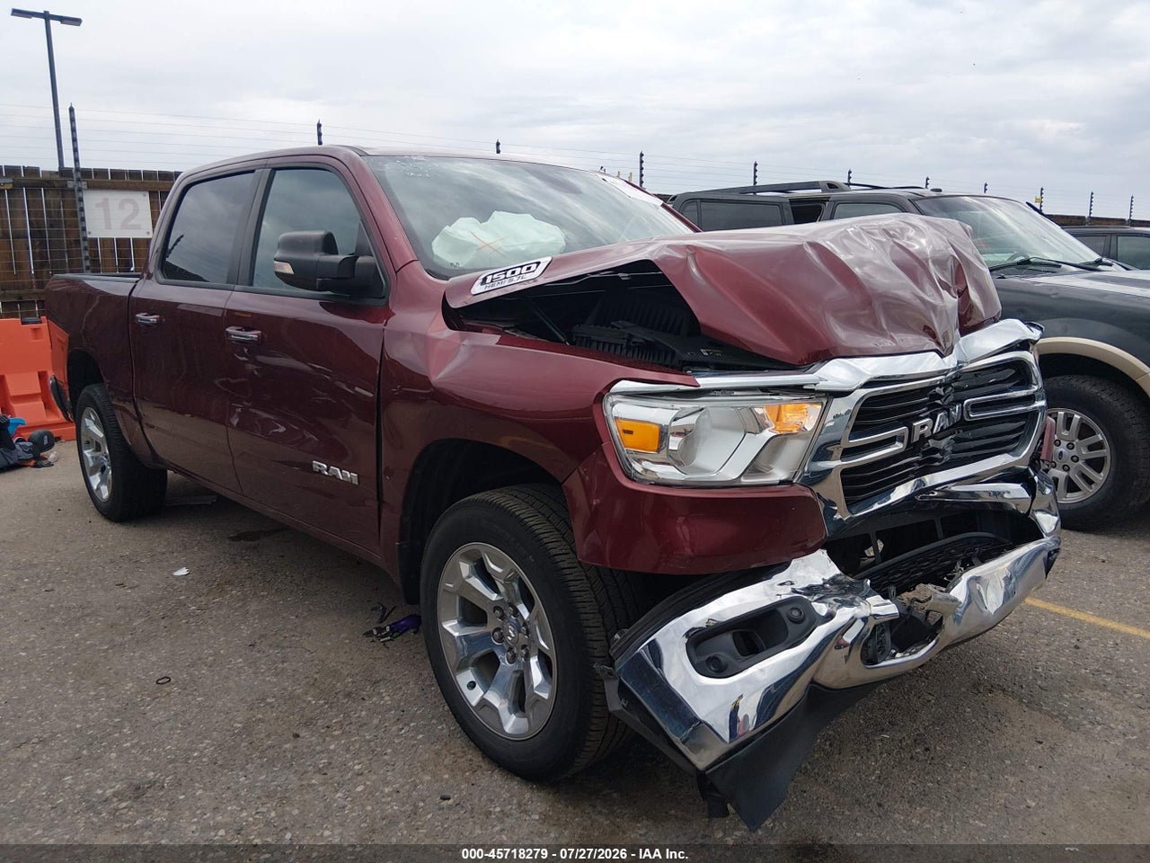 1C6SRFFTXKN****** · 2019 RAM 1500 BIG HORN/LONE STAR  4X4 5'7 BOX
