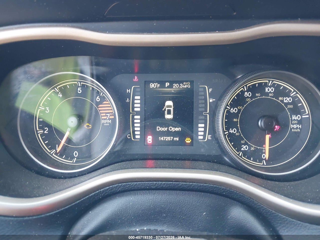 1C4PJMAB4HW****** · 2017 JEEP CHEROKEE ALTITUDE · 7/11