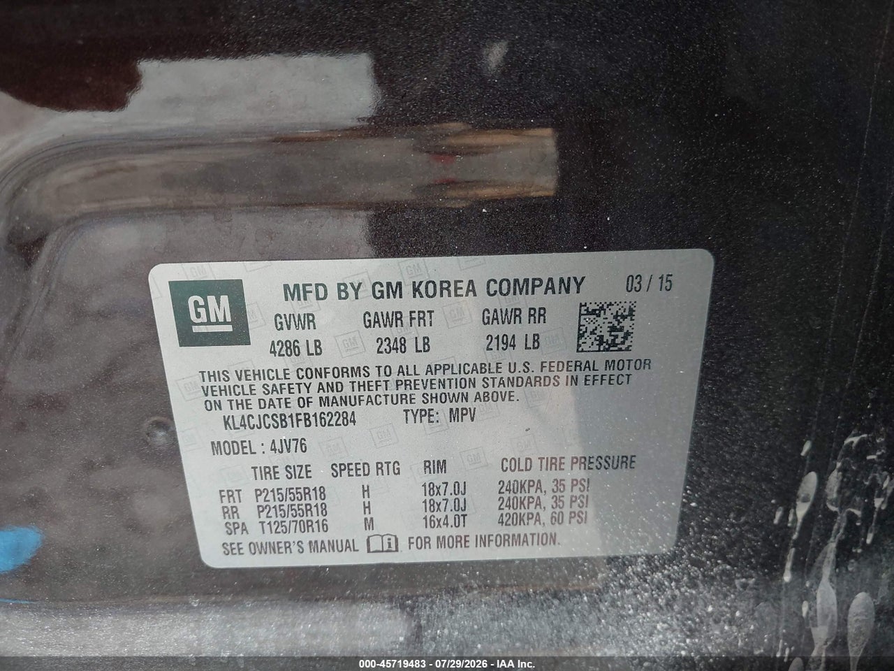 2015 BUICK ENCORE LEATHER · 6/11