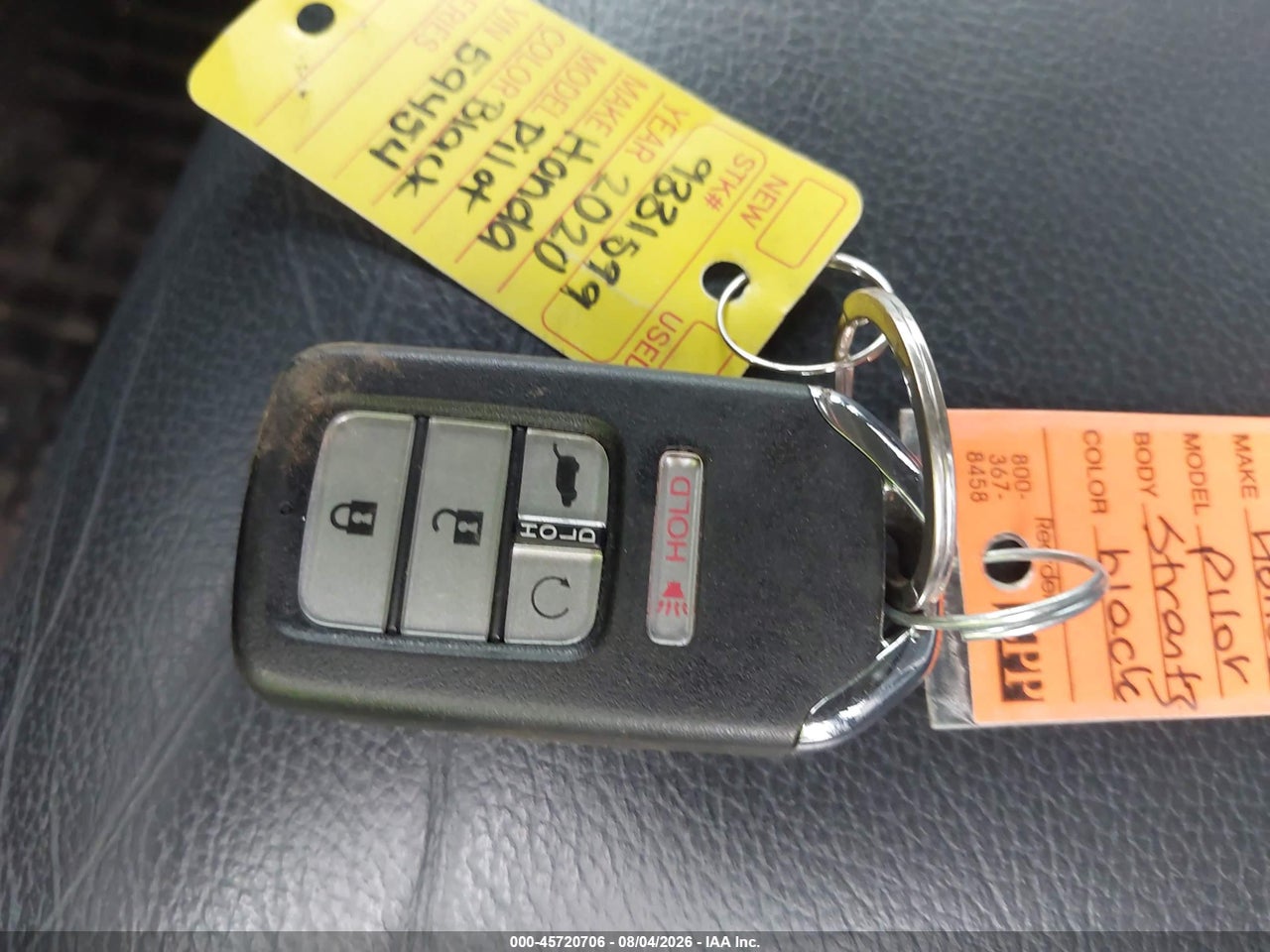 5FNYF6H5XLB****** · 2020 HONDA PILOT AWD EX-L · 11/11