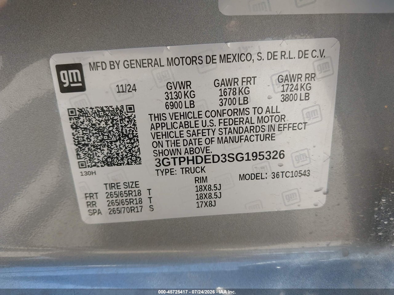 2025 GMC SIERRA 1500 2WD  SHORT BOX SLT · 9/11