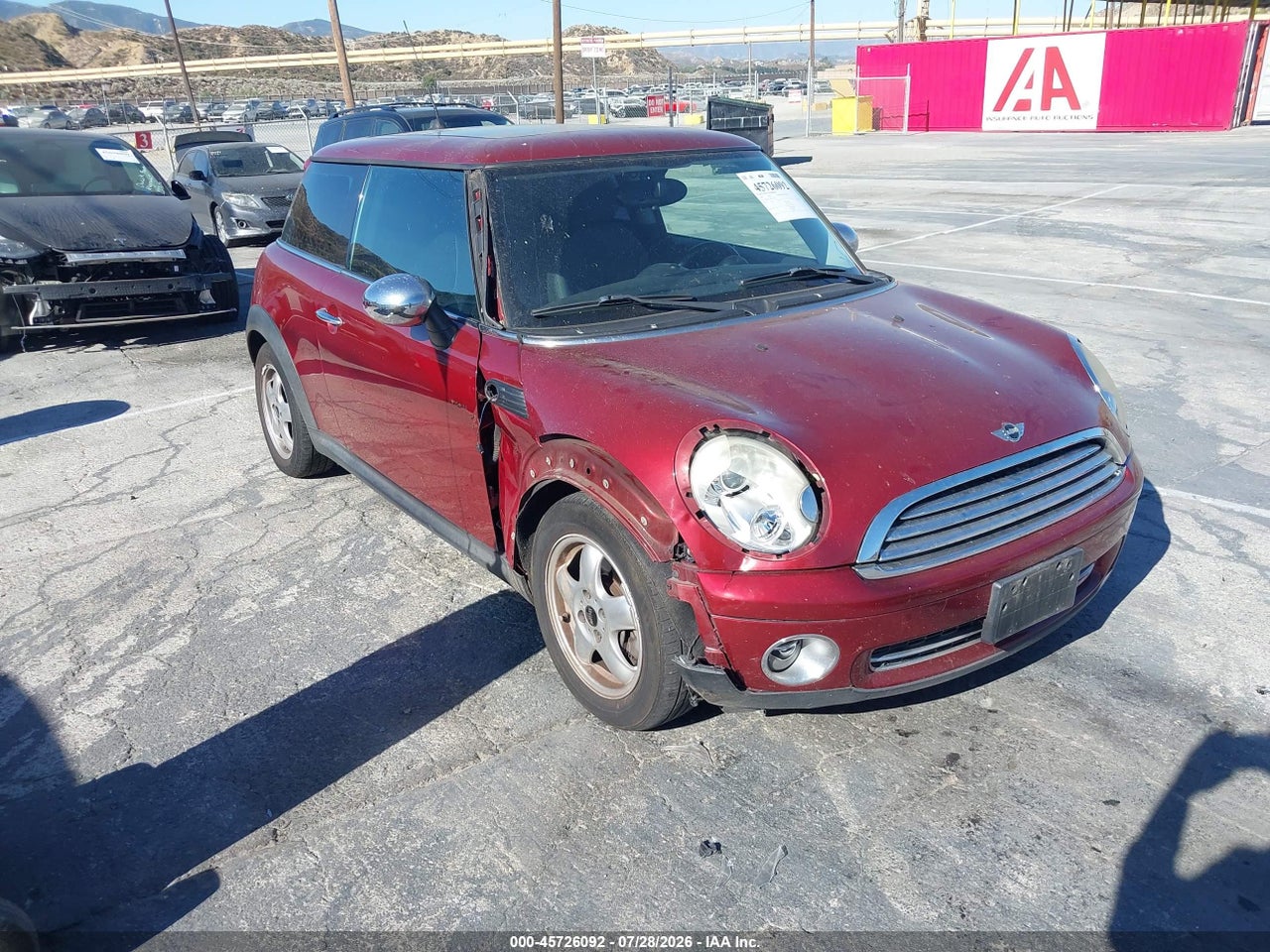 WMWMF33558T****** · 2008 MINI COOPER HARDTOP