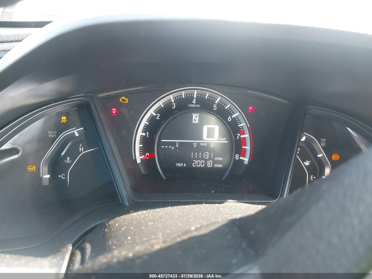 2HGFC2F59GH****** · 2016 HONDA CIVIC LX · 7/10