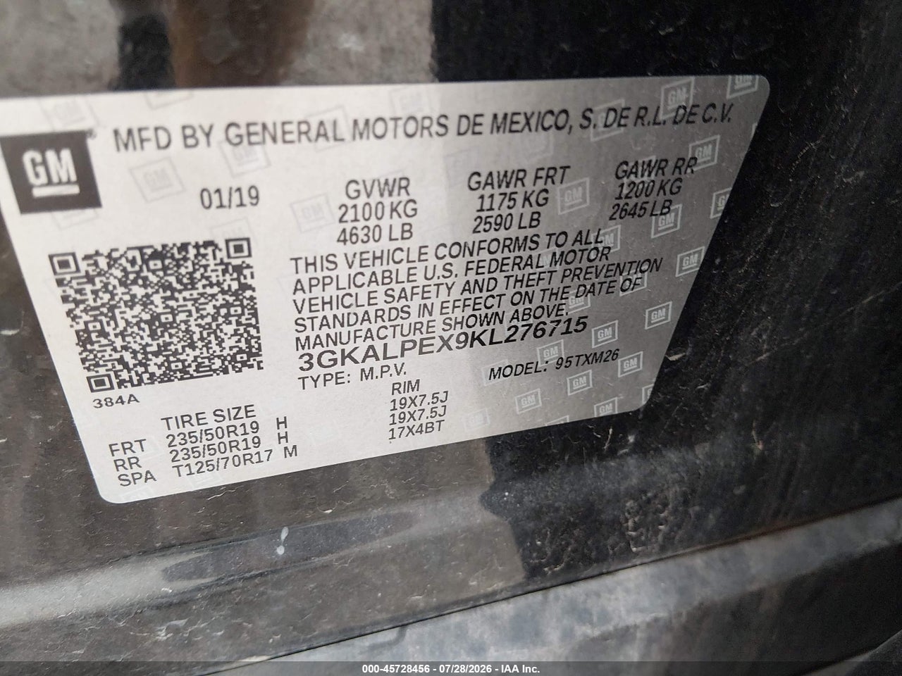 2019 GMC TERRAIN SLT · 9/11