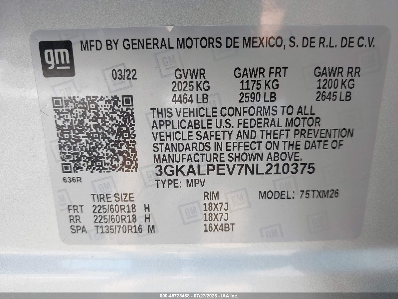 2022 GMC TERRAIN FWD SLT · 9/11