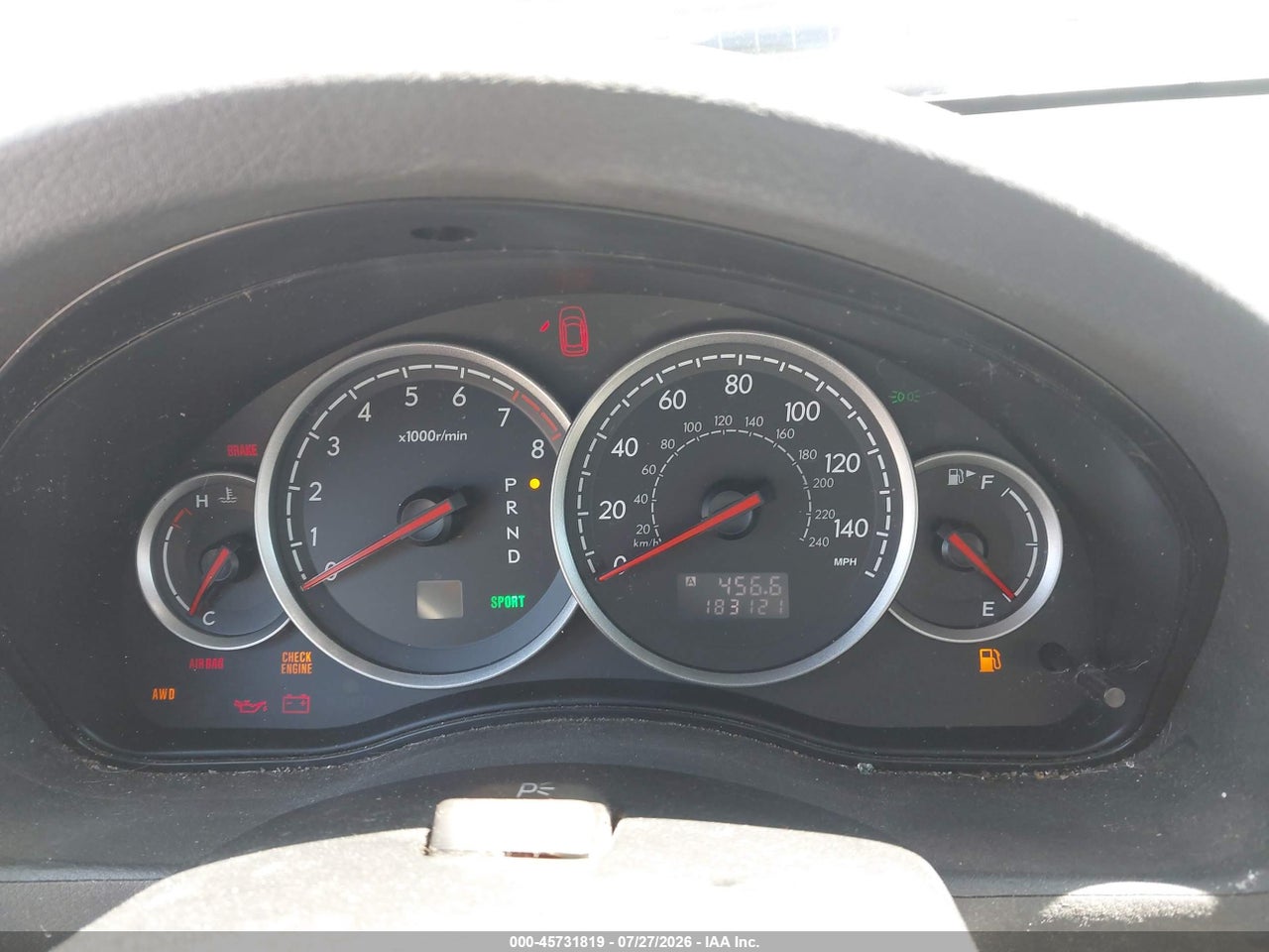 4S4BP84C864****** · 2006 SUBARU OUTBACK 3.0R · 7/11