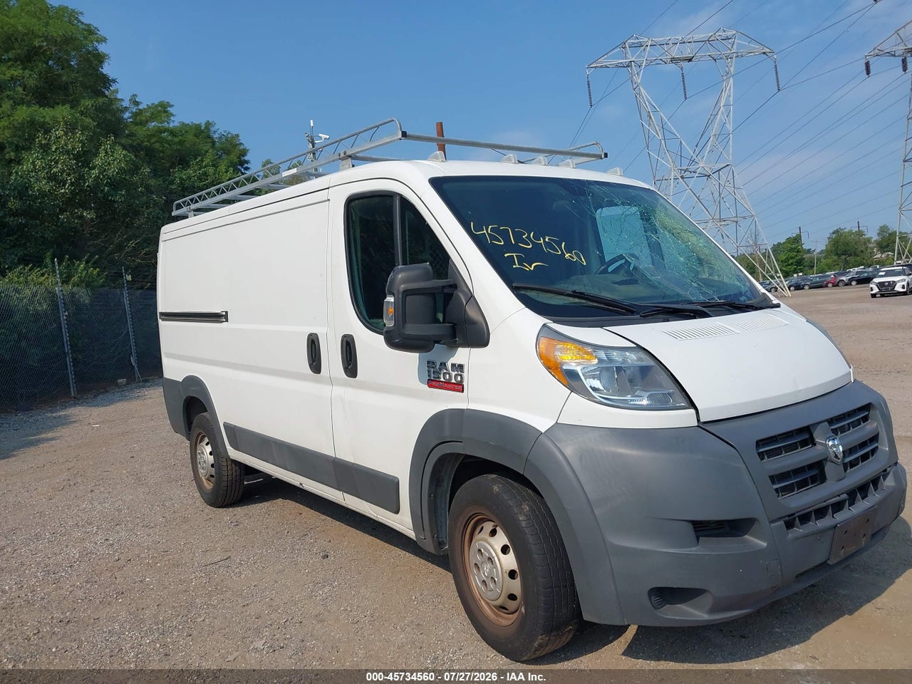 3C6TRVAG6FE****** · 2015 RAM PROMASTER 1500 LOW ROOF