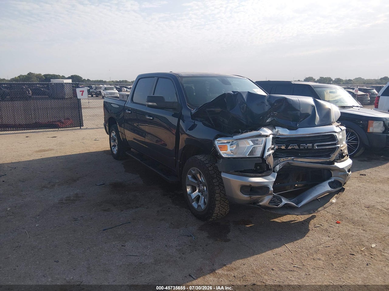 1C6SRFFT1KN****** · 2019 RAM 1500 BIG HORN/LONE STAR  4X4 5'7 BOX