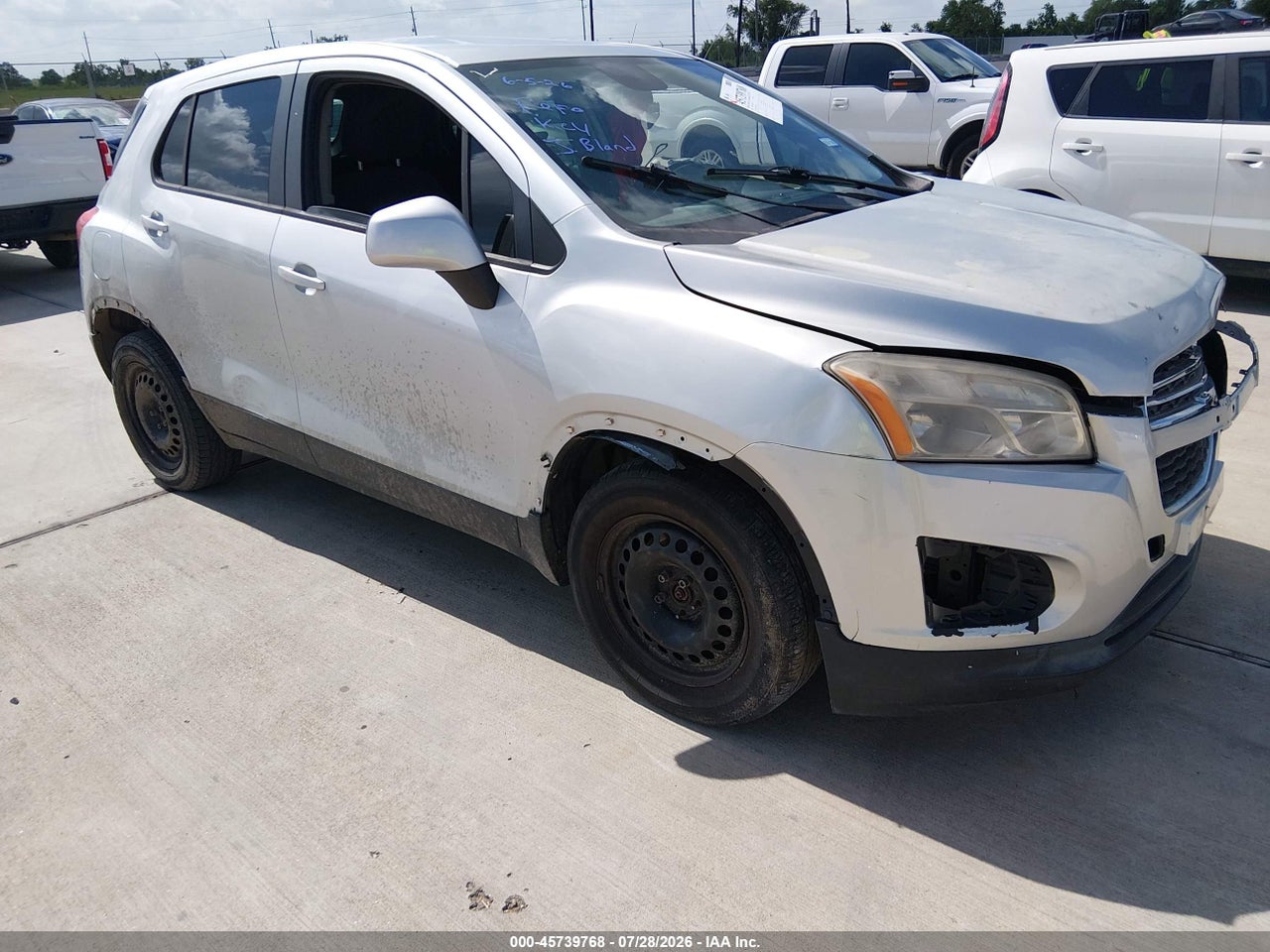 KL7CJKSB2GB****** · 2016 CHEVROLET TRAX LS