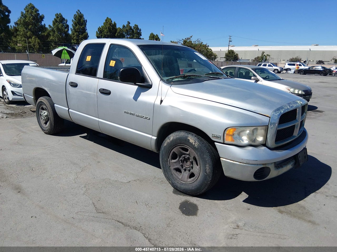 3D7KA28D63G****** · 2003 DODGE RAM 2500 SLT/LARAMIE/ST