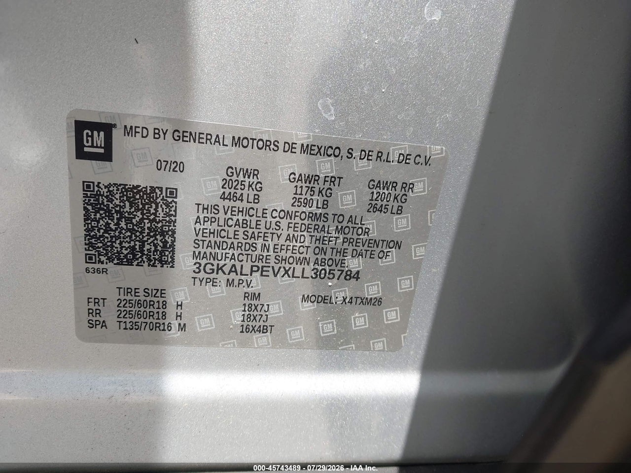 2020 GMC TERRAIN FWD SLT · 9/11