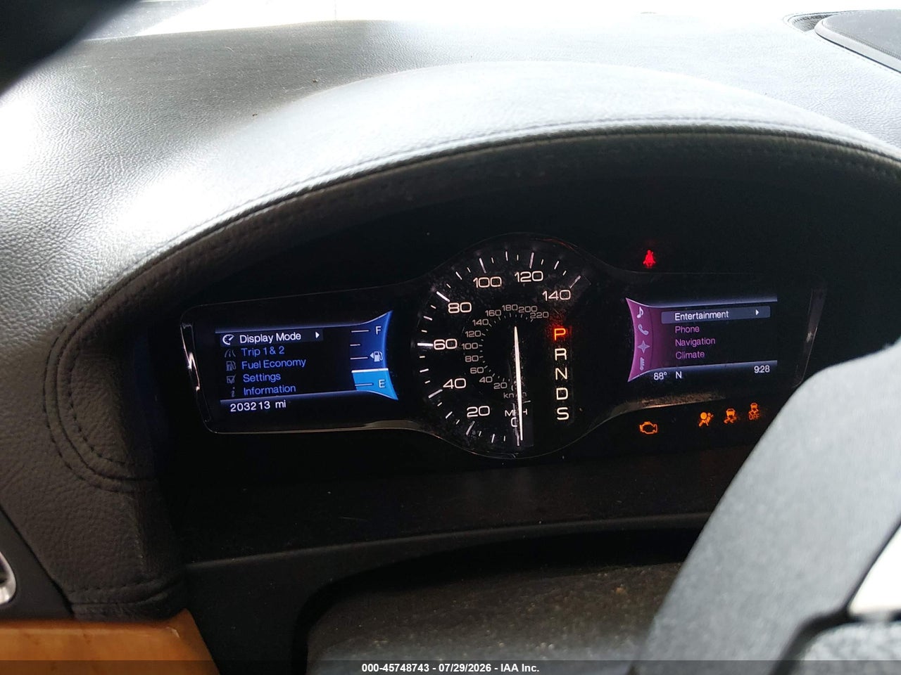 2LMDJ6JK1DB****** · 2013 LINCOLN MKX   · 7/11
