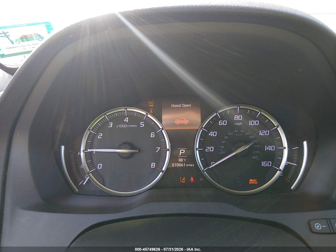 5J8YD4H55JL****** · 2018 ACURA MDX TECHNOLOGY PACKAGE   ACURAWATCH PLUS PKG · 7/11