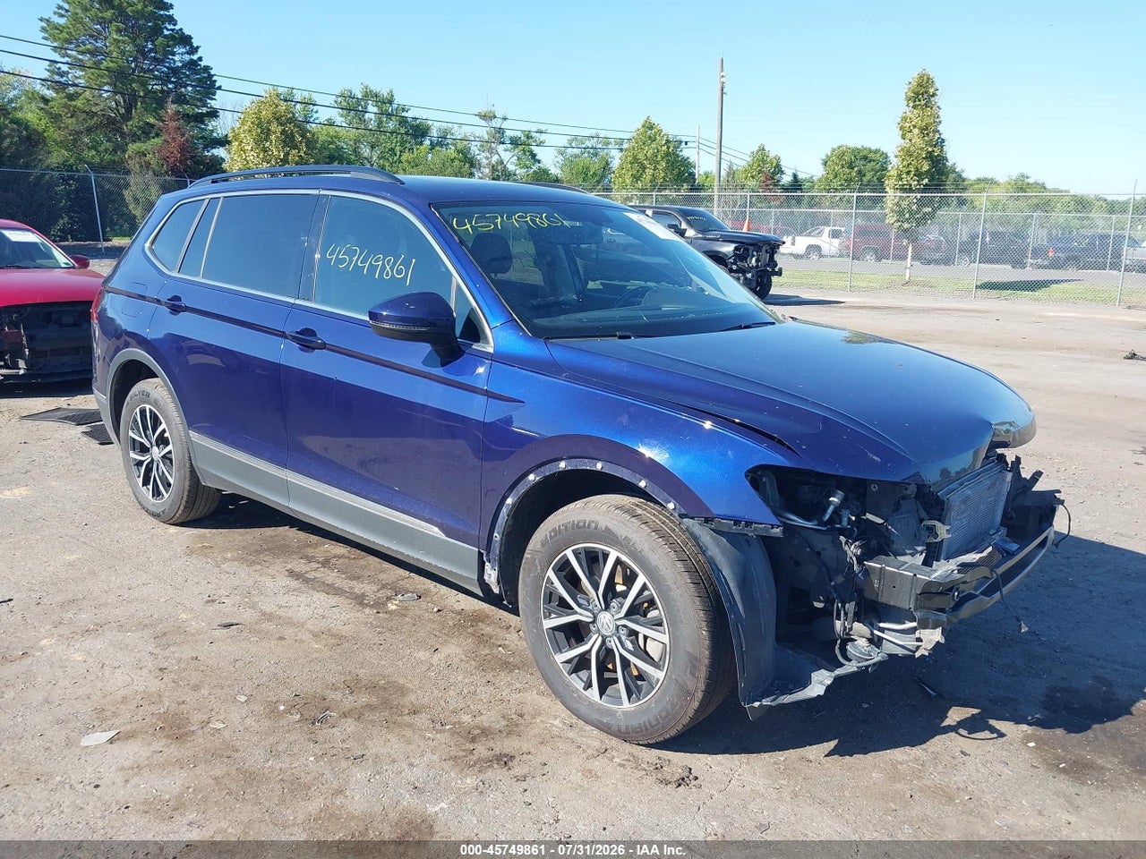 3VV2B7AX0MM****** · 2021 VOLKSWAGEN TIGUAN 2.0T SE/2.0T SE R-LINE BLACK/2.0T SEL