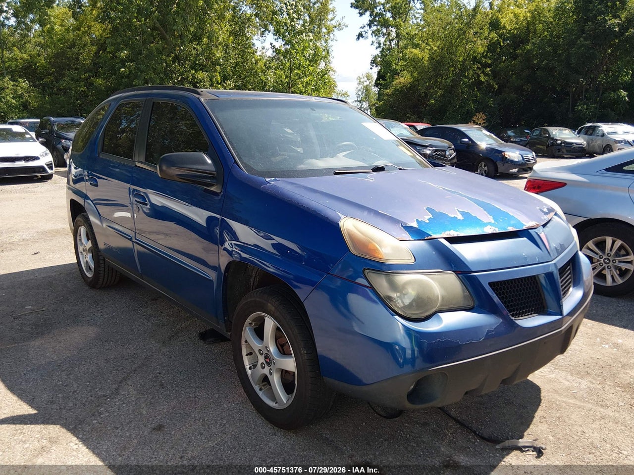 3G7DA03E73S****** · 2003 PONTIAC AZTEK