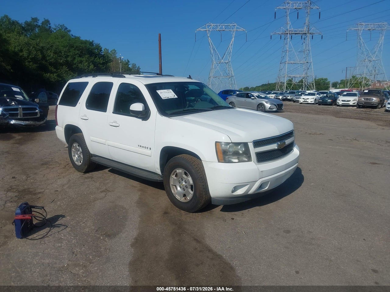 1GNFK13017J****** · 2007 CHEVROLET TAHOE LT
