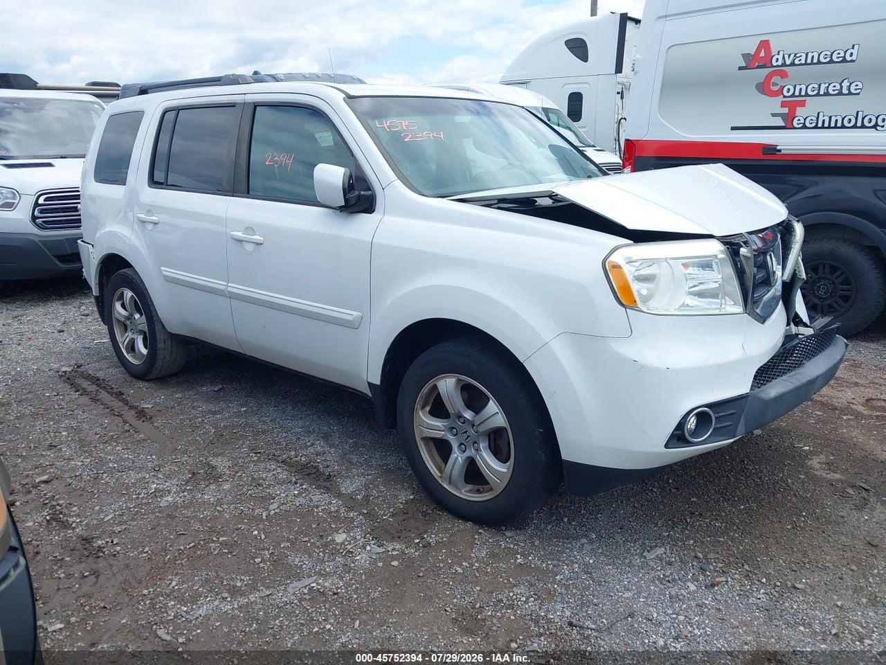 5FNYF4H74DB****** · 2013 HONDA PILOT EX-L