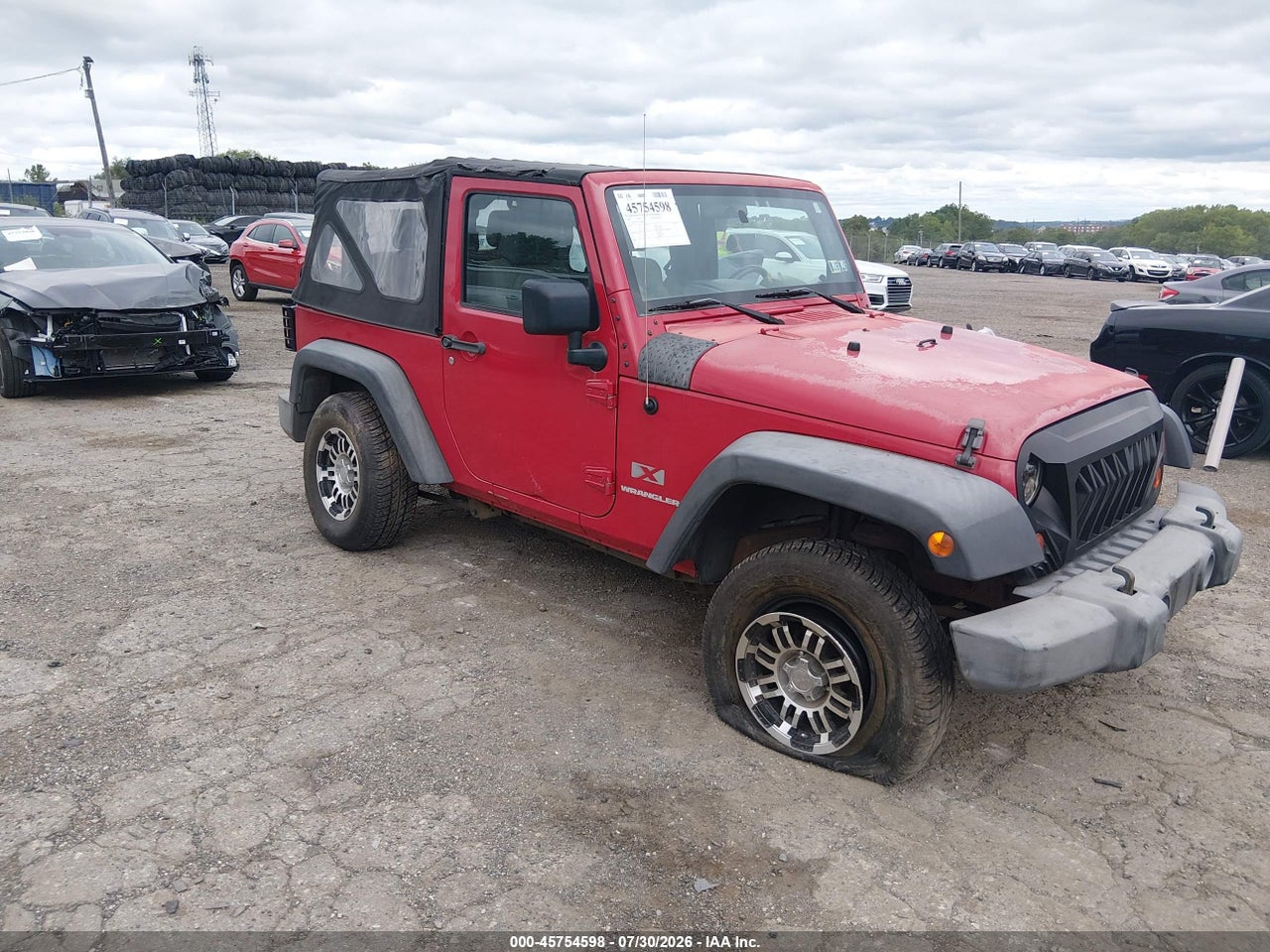 1J4FA241X8L****** · 2008 JEEP WRANGLER X