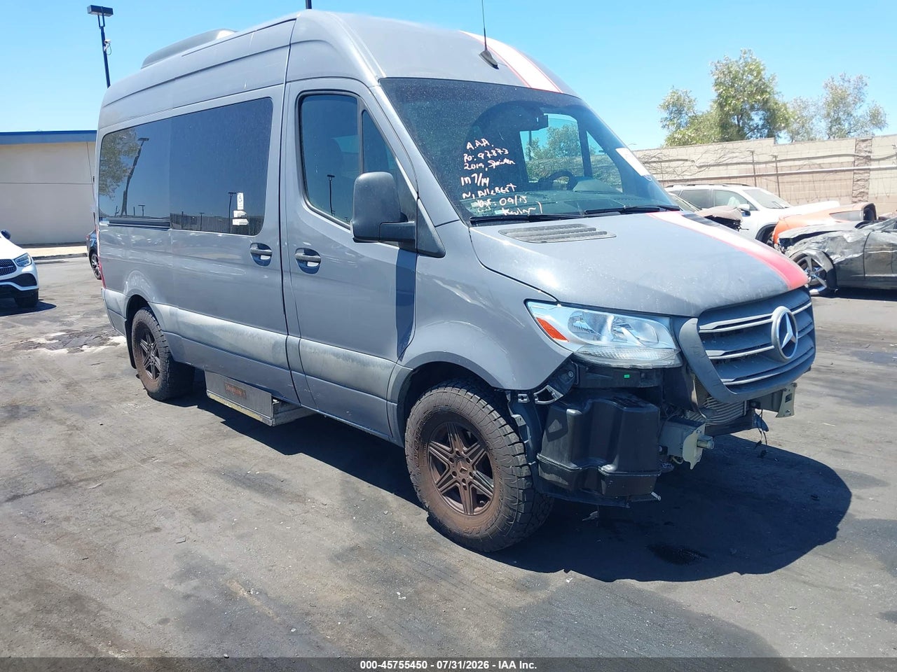 WDZPF0CD6KT****** · 2019 MERCEDES-BENZ SPRINTER 2500 HIGH ROOF V6