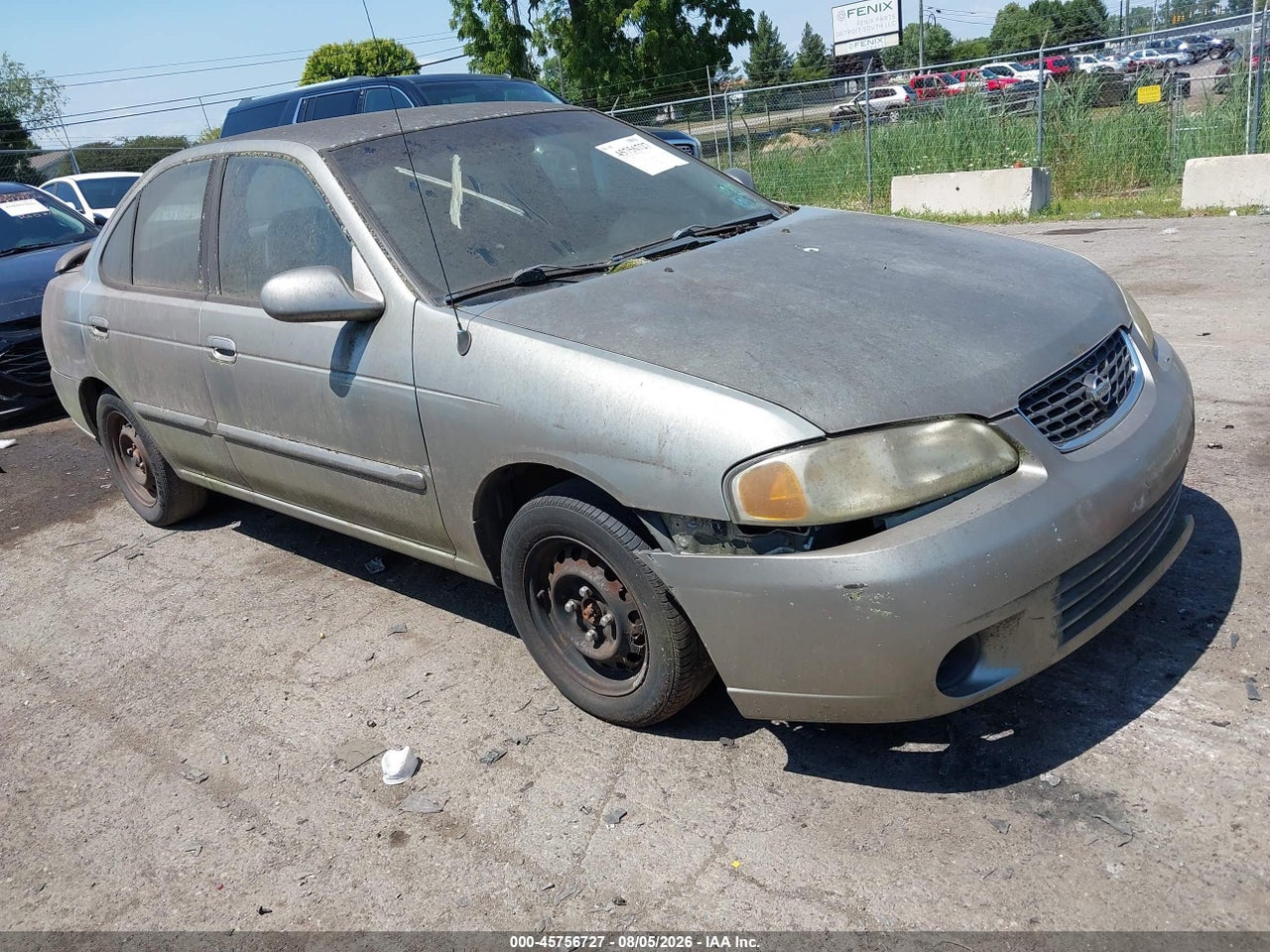 3N1CB51A62L****** · 2002 NISSAN SENTRA GXE