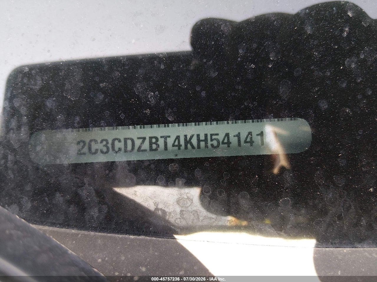 2C3CDZBT4KH****** · 2019 DODGE CHALLENGER R/T · 9/11