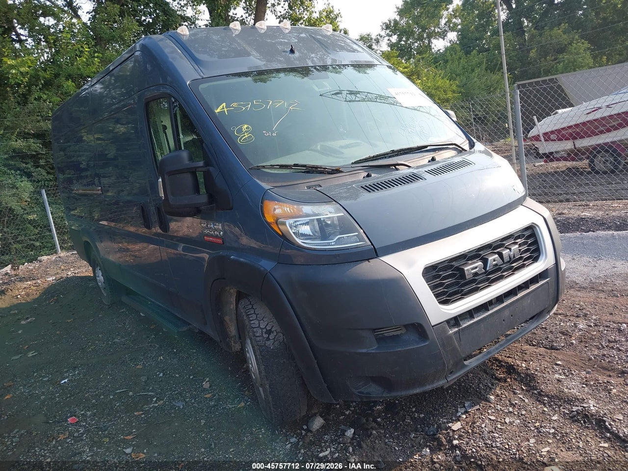 3C6URVJG2LE****** · 2020 RAM PROMASTER 3500 CARGO VAN HIGH ROOF 159 WB EXT