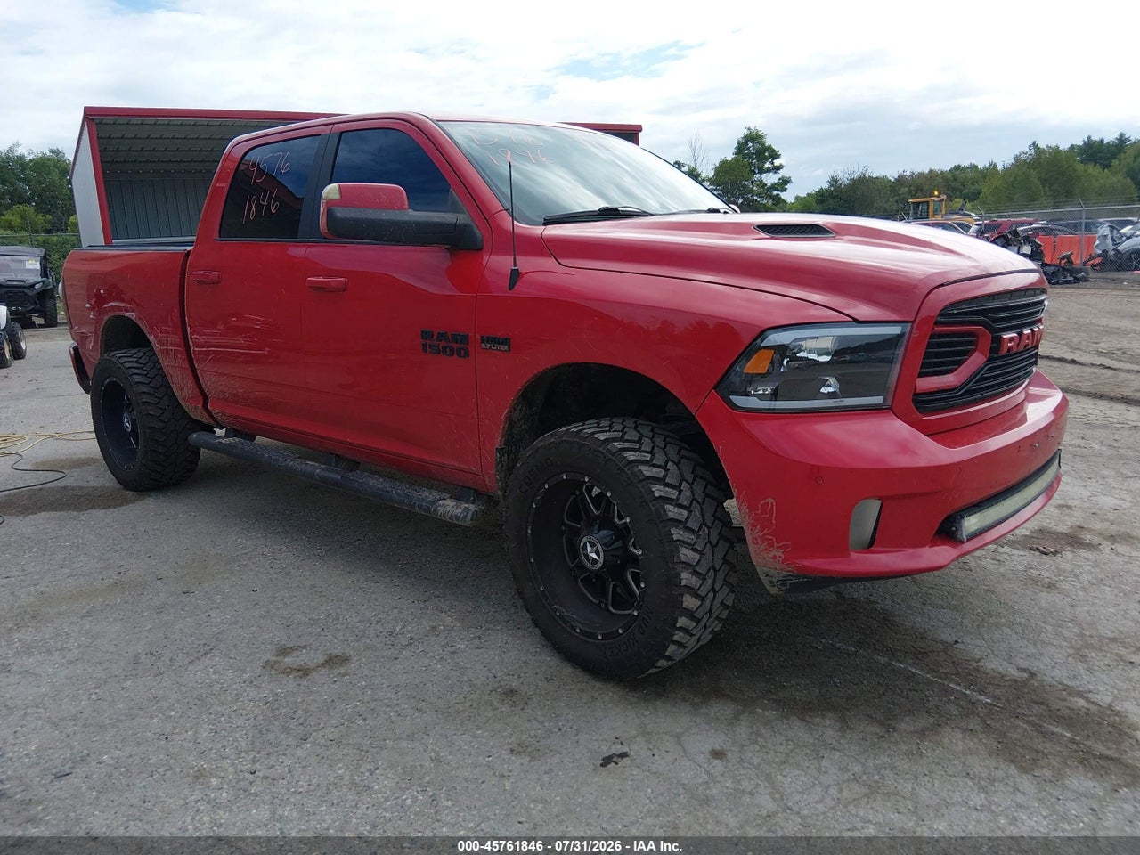 1C6RR7MT0HS****** · 2017 RAM 1500 NIGHT  4X4 5'7 BOX