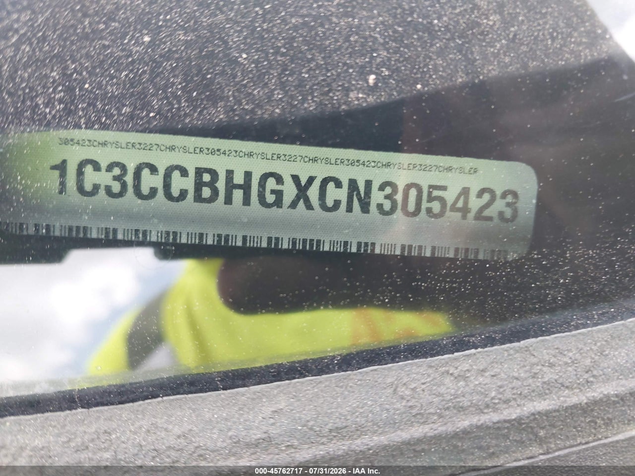 1C3CCBHGXCN****** · 2012 CHRYSLER 200 S · 9/11