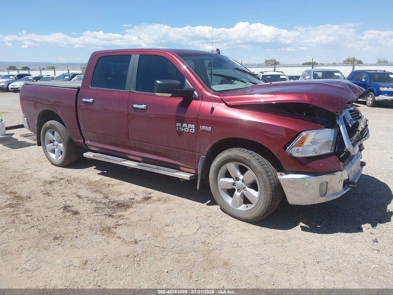 3C6RR7LT3JG****** · 2018 RAM 1500 BIG HORN  4X4 5'7 BOX
