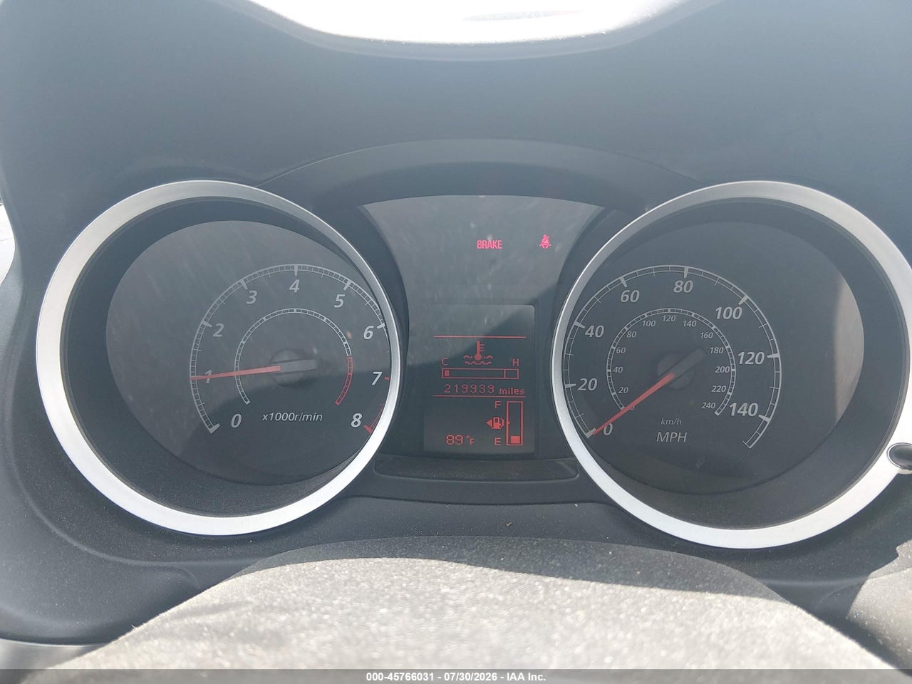 JA32U2FU4DU****** · 2013 MITSUBISHI LANCER ES · 7/11