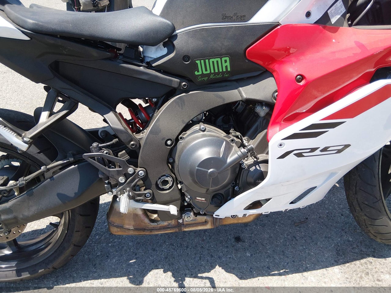 JYARNA3Y5SA****** · 2025 YAMAHA YZF890 C · 8/11