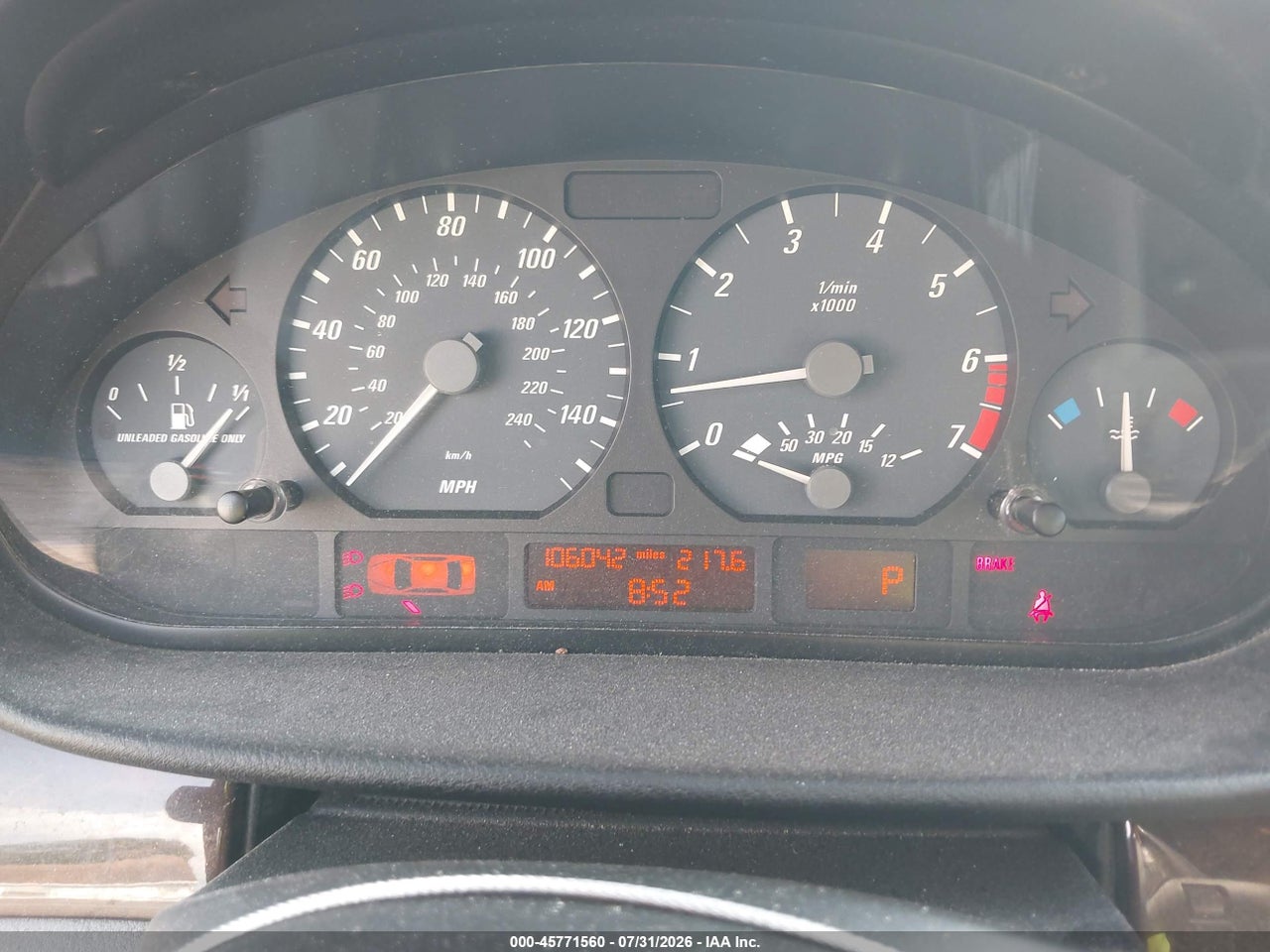 WBABS33403P****** · 2003 BMW 325CI   · 7/11