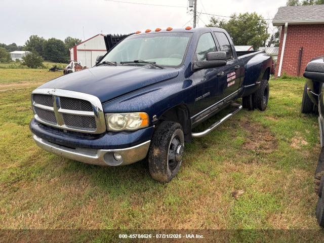 3D7MU486X3G****** · 2003 DODGE RAM 3500 SLT/LARAMIE/ST