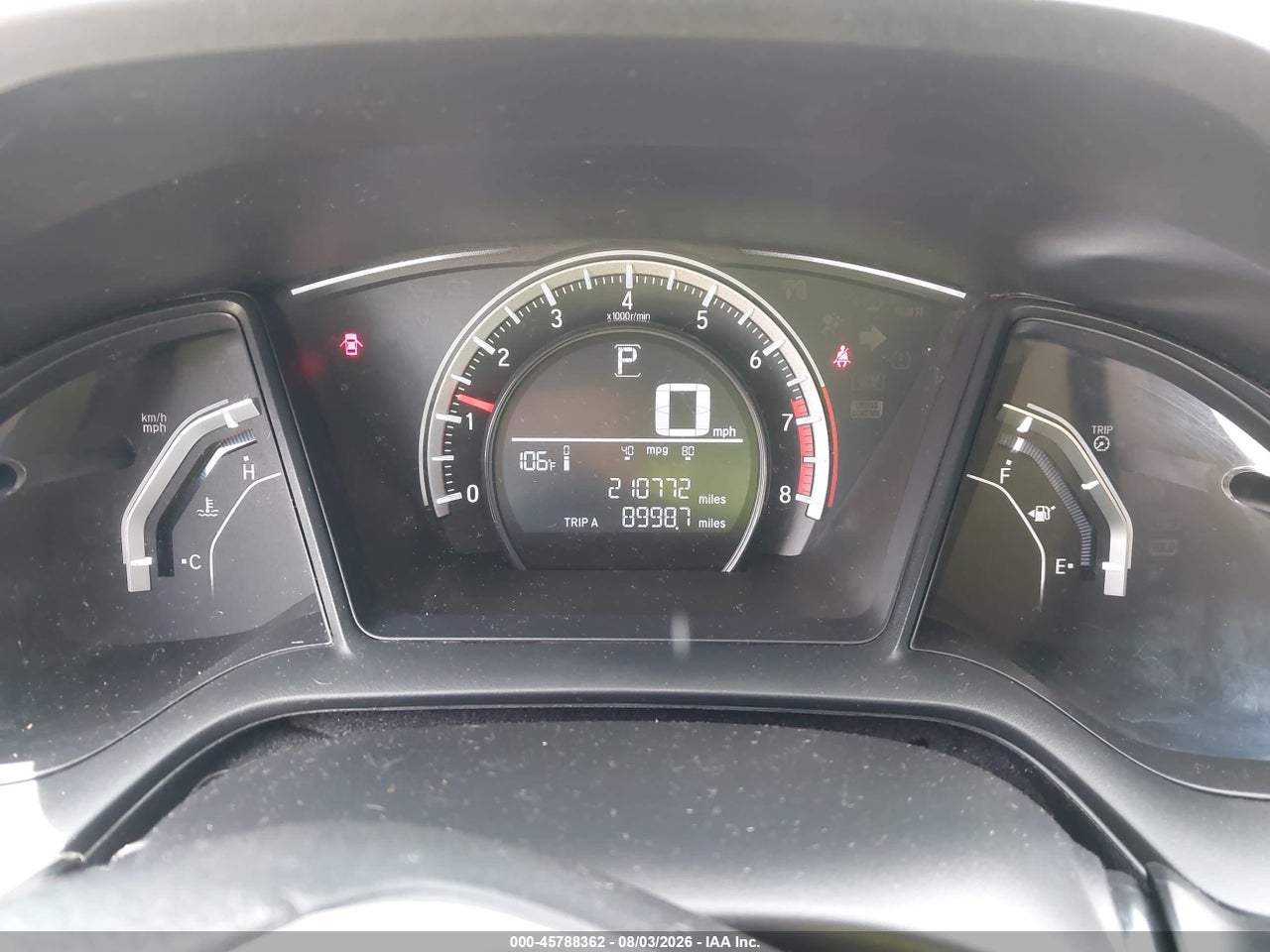 19XFC2F53GE****** · 2016 HONDA CIVIC LX · 7/11