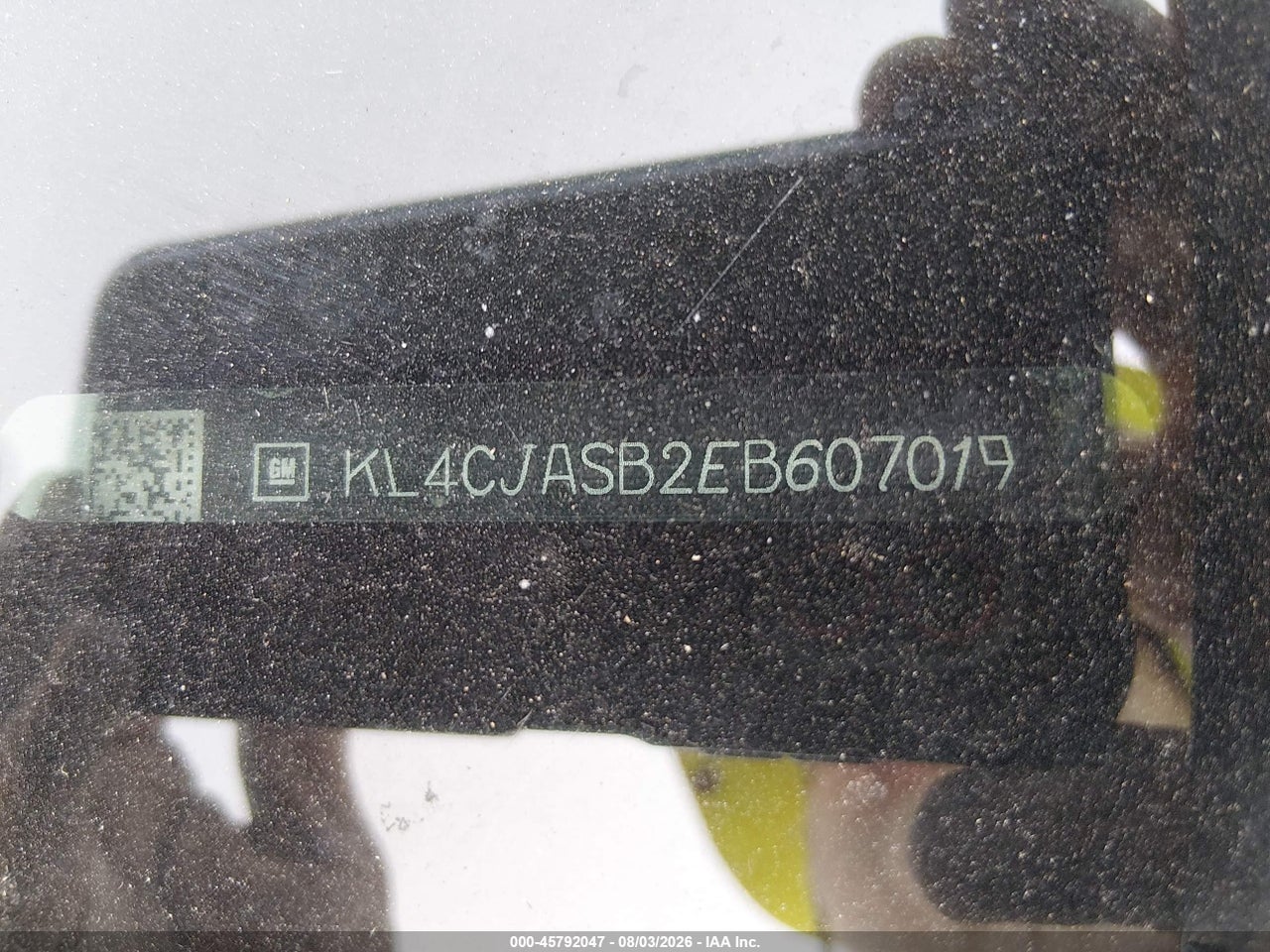 KL4CJASB2EB****** · 2014 BUICK ENCORE   · 9/11